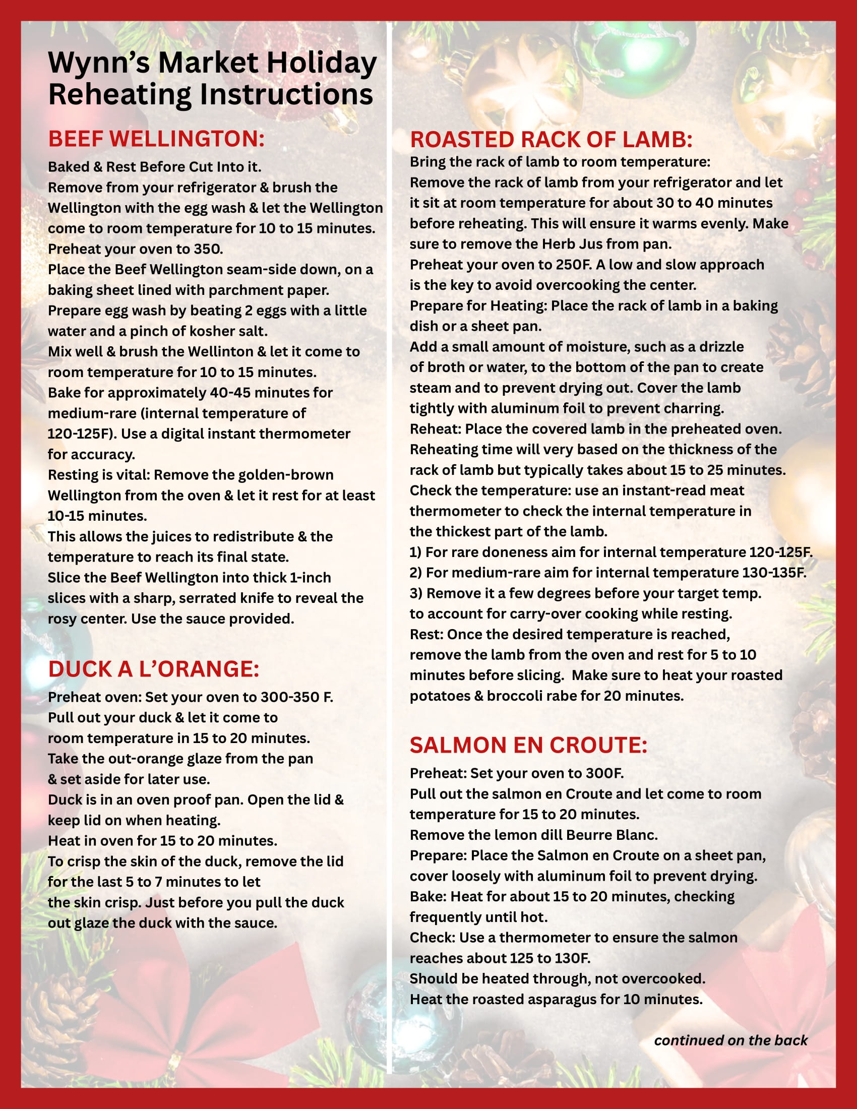 Holiday reheating 1-1